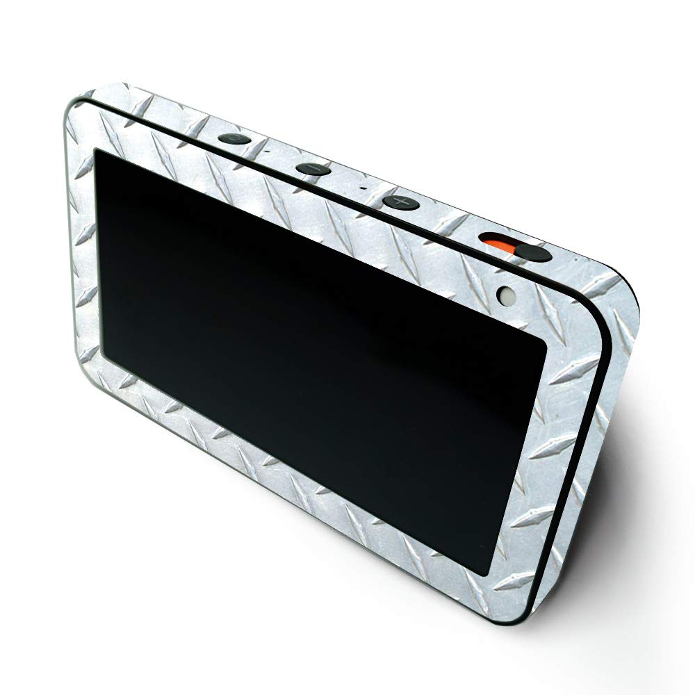 MightySkins Protective Vinyl Wrap for Amazon Echo Show 5 (Gen 1 & Gen 2) - Diamond Plate Design | Easy to Apply & Remove | Made in USA | Perfect for Home, Office & Kitchen Decor
