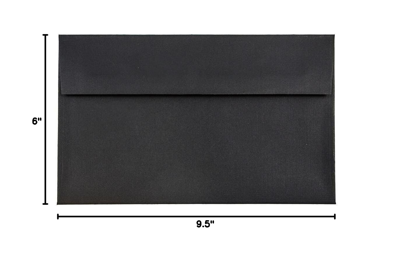 Premium A10 Invitation Envelopes 6x9.5 Inches - 1000 Pack Black Linen Textured Stationery for Weddings, Business Events & Formal Correspondence