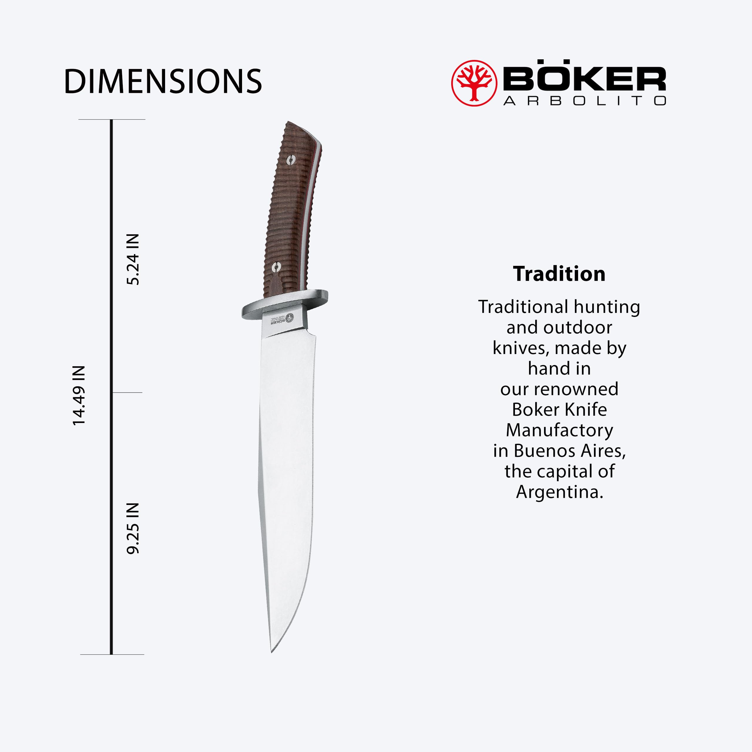 BOKER Arbolito Esculta Folding Pocket Knife with Micarta Handle - Durable EDC Knife for Camping, Hiking & Outdoor Adventures