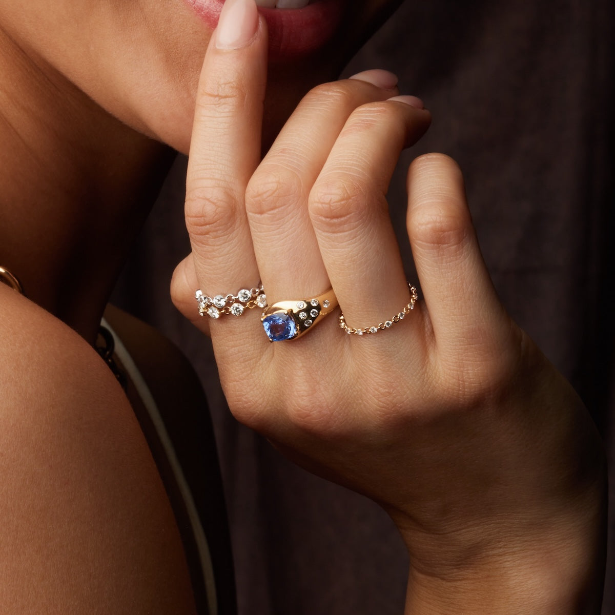 Unique Handcrafted Sapphire in the Rough Ring - One of a Kind Jewelry for Women | Perfect for Weddings, Anniversaries & Special Occasions