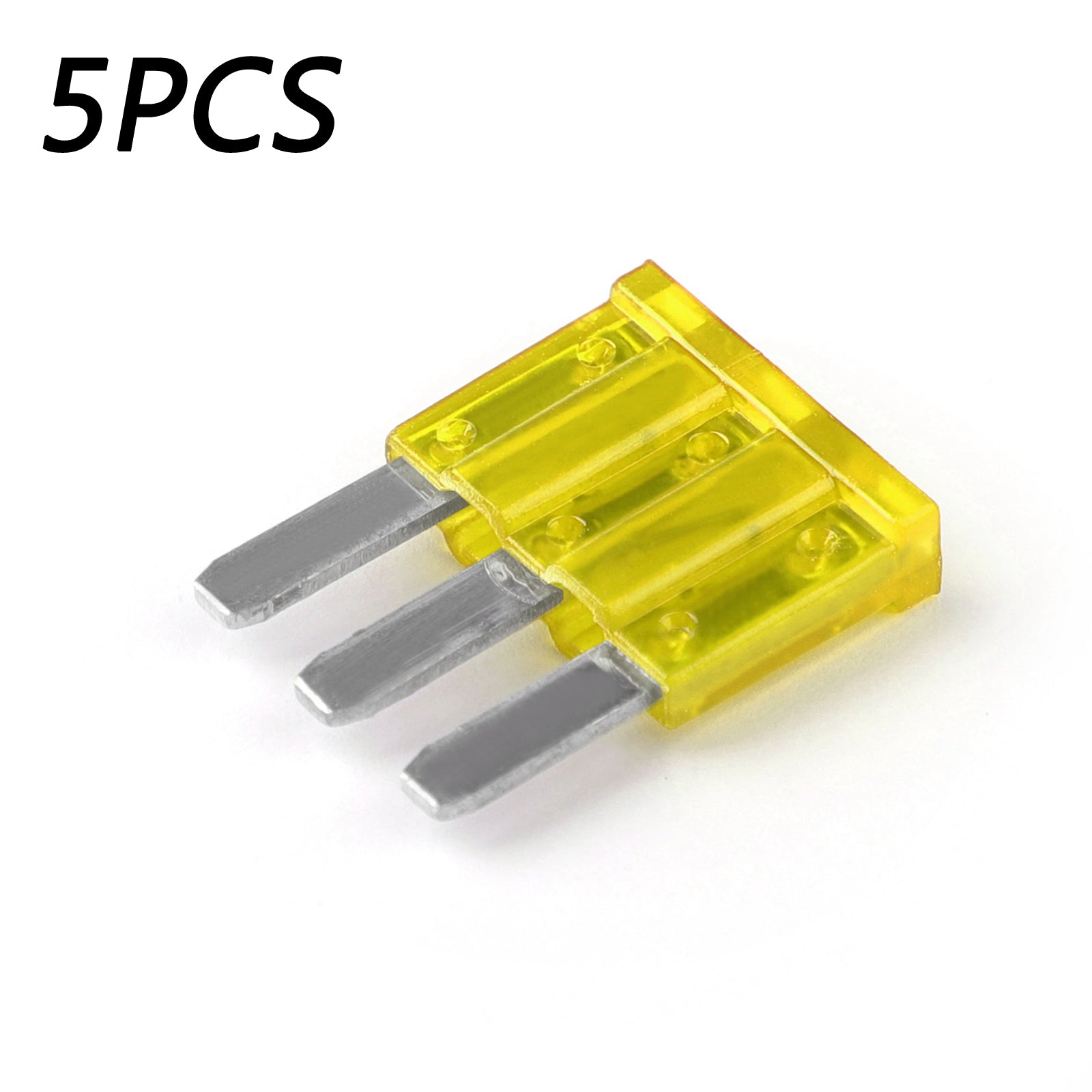 Micro3 Fuse Automotive ATL 3 Prong Blade Fuse Holder with 5 x 20A Fuses - Compatible with Cars, Trucks, and Marine Vehicles - Perfect for Electrical System Protection and Circuit Safety