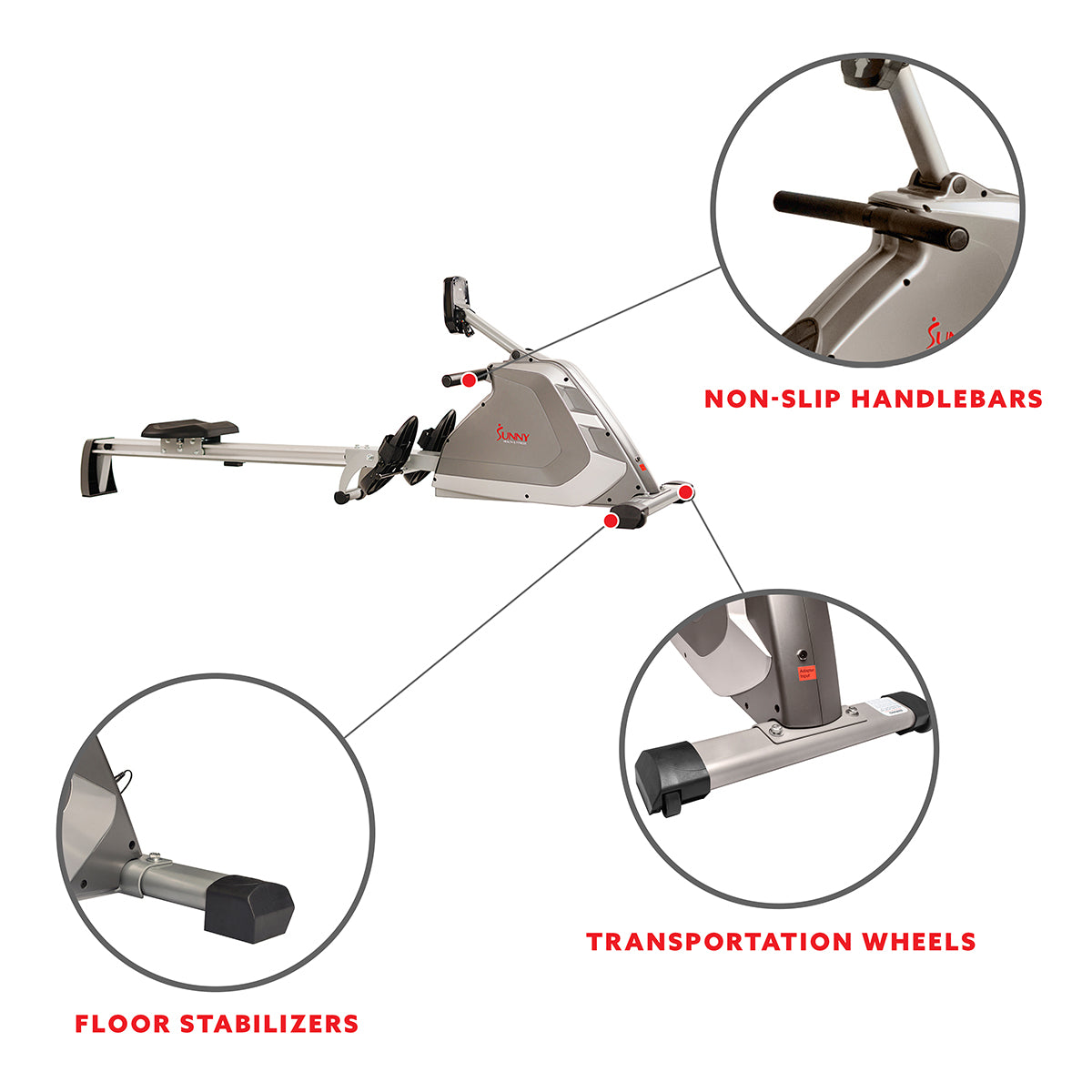 Best Programmable Magnetic Rowing Machine for Home Gym - Adjustable Resistance up to 300lbs - Perfect for Cardio Workouts & Full-Body Training