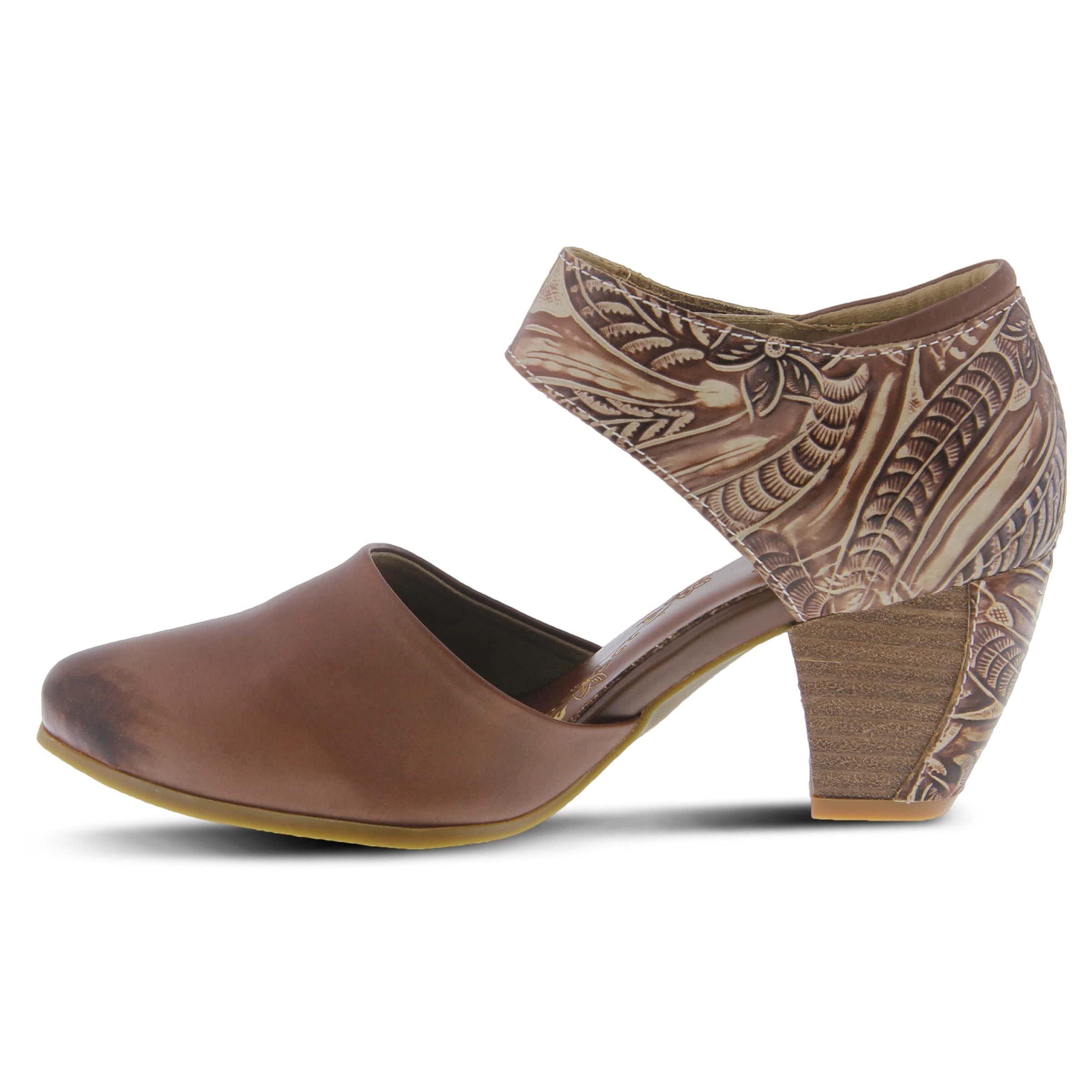 Spring Step L'Artiste Women's Comfortable Toolie Pump - Stylish Low Heel Dress Shoes for Work, Office & Special Occasions