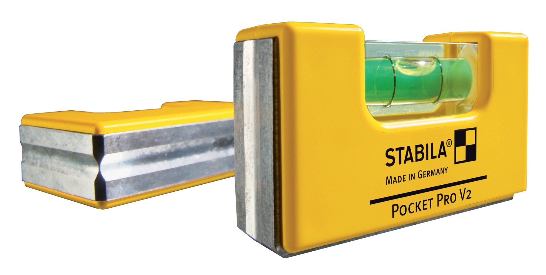 Stabila 11995 Magnetic Pocket Level PRO with Holster - High Precision Tool for Construction, Carpentry & DIY Projects - Perfect for Framing, Tiling & Plumbing Work