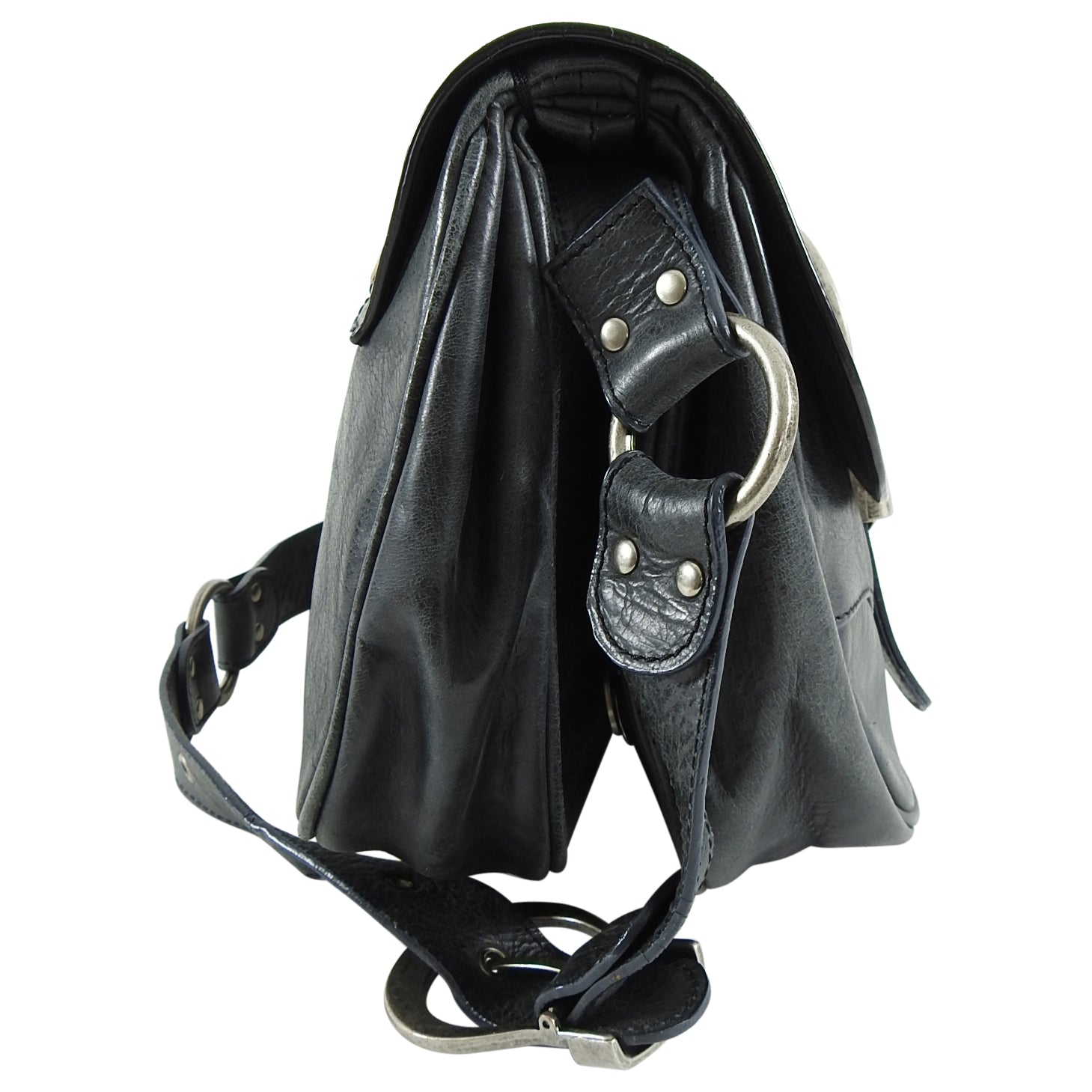 Christian Dior Dark Grey Gaucho Double Saddle Bag - Luxury Designer Handbag for Women | Perfect for Work, Travel & Evening Events