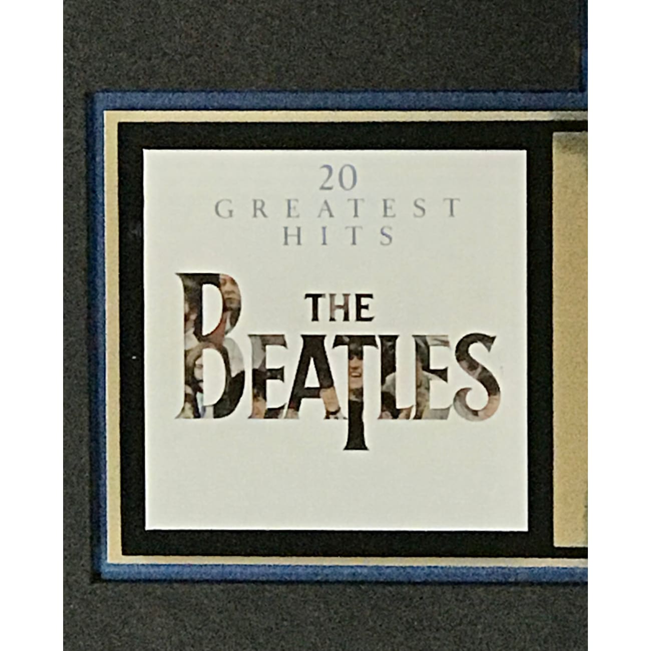 The Beatles 20 Greatest Hits RIAA Gold Album Award - Classic Vinyl Record for Collectors & Music Lovers - Perfect for Home Decor, Gifts & Music Enthusiasts