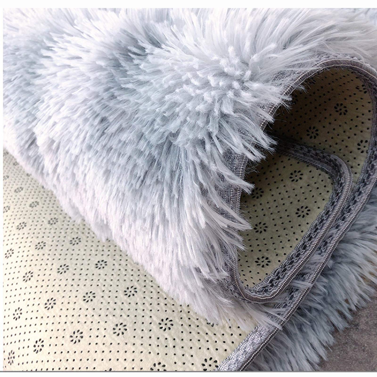 Ultra Soft Plush Bedroom Area Rug 5'2”x6'6” - High Pile Faux Fur Luxury Carpet for Living Room, Kids Room & Nursery - Shaggy Furry Rug for Girls & Boys - Perfect for Cozy Home Decor, Bedside Comfort & Play Areas