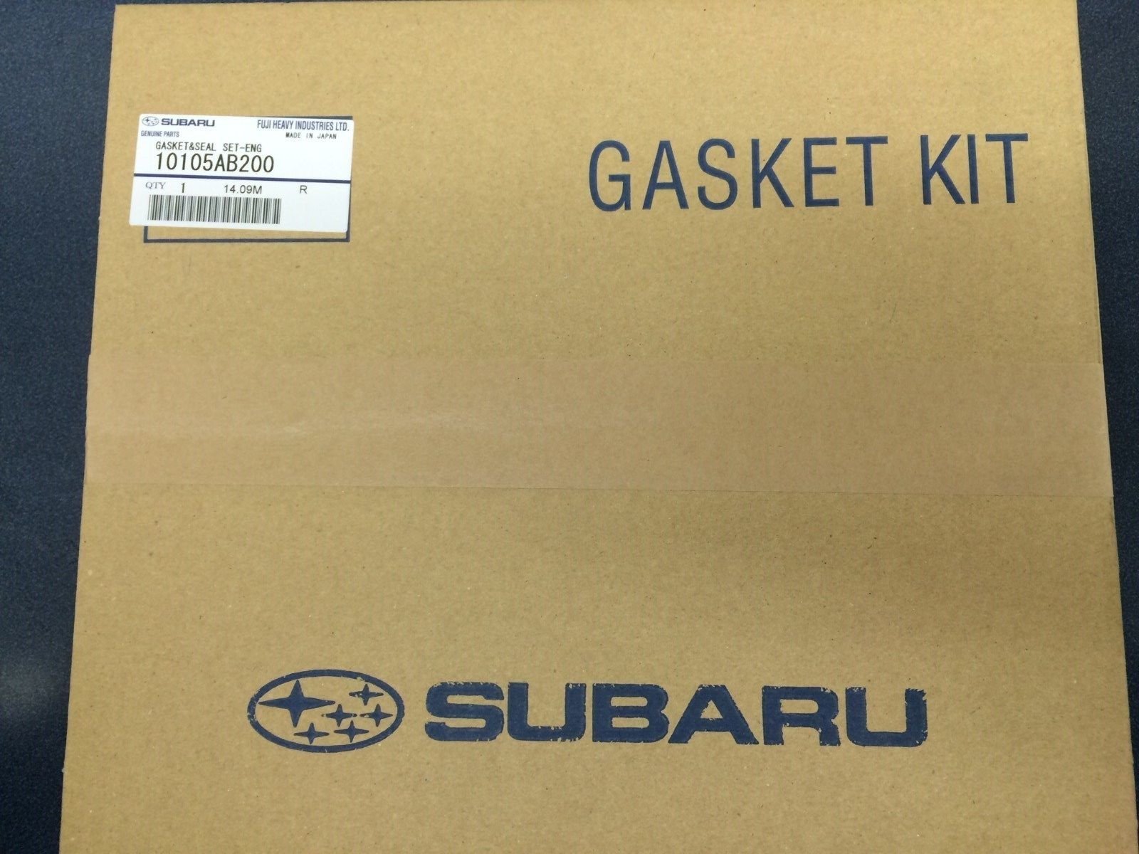 Genuine Subaru OEM Engine Gasket Kit for 2008-2018 Subaru STI Impreza WRX EJ257 - Part Numbers 10105AB200, 10105AB2009X, 10105AC180 - Perfect for Engine Rebuilds & Performance Upgrades