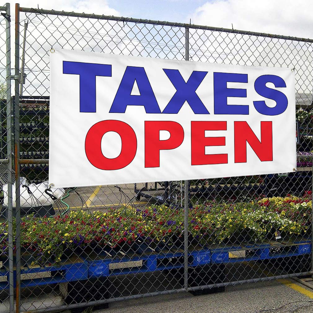 Premium Vinyl Banner - 48x96 Inches, Weatherproof & Durable for Outdoor Use - Business, Yard, Industrial Signs with 8 Grommets (Multiple Sizes Available in Blue & Red) - Perfect for Advertising, Events, and Commercial Signage