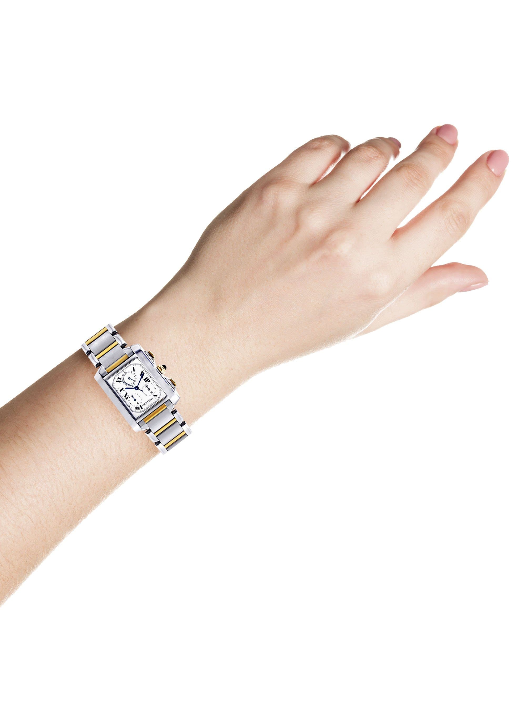 Cartier Tank Francaise Women's Two-Tone Watch 29mm - Luxury Stainless Steel & Gold Dress Watch for Business, Parties & Special Occasions