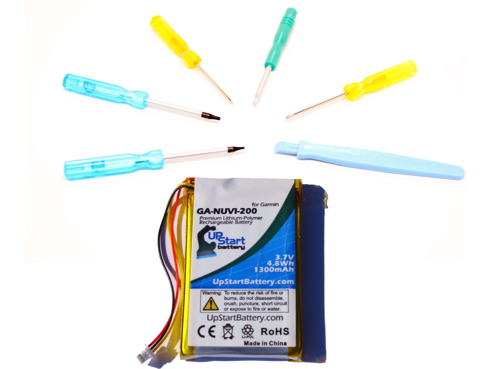 Garmin Nuvi 780 Replacement Battery - 1300mAh 3.7V Li-Polymer GPS Navigator Battery with Tools | Perfect for Road Trips & Travel Navigation