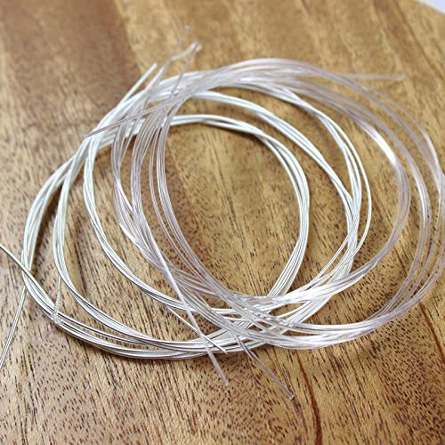 5 Sets of 6 Classical Guitar Strings (3 Clear Nylon & 3 Nylon Core Alloy Wound) - Premium Acoustic Guitar Strings for Beginners & Professionals - Perfect for Practice, Performances & Studio Recording