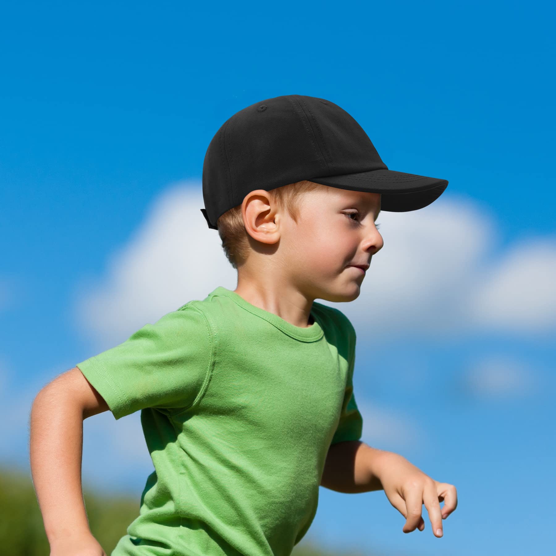 Toddler Baseball Cap for Boys & Girls - Soft Cotton Baby Sun Hat with Adjustable Strap | Perfect for Outdoor Play, Beach, and Sun Protection