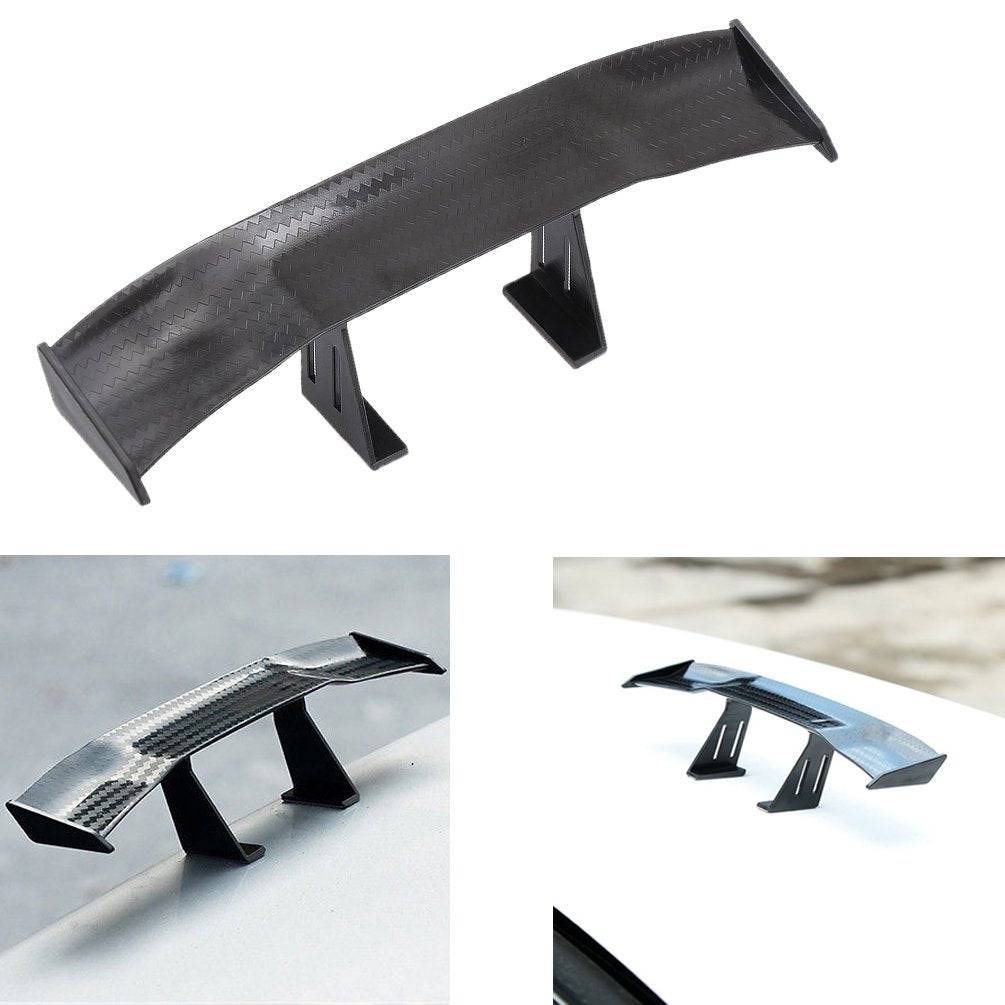 Carbon Fiber Car Trunk Spoiler Wing - Mini Auto Rear Lip Spoiler Decoration for Sedan, Coupe & Hatchback - Enhances Vehicle Aerodynamics & Sporty Style
