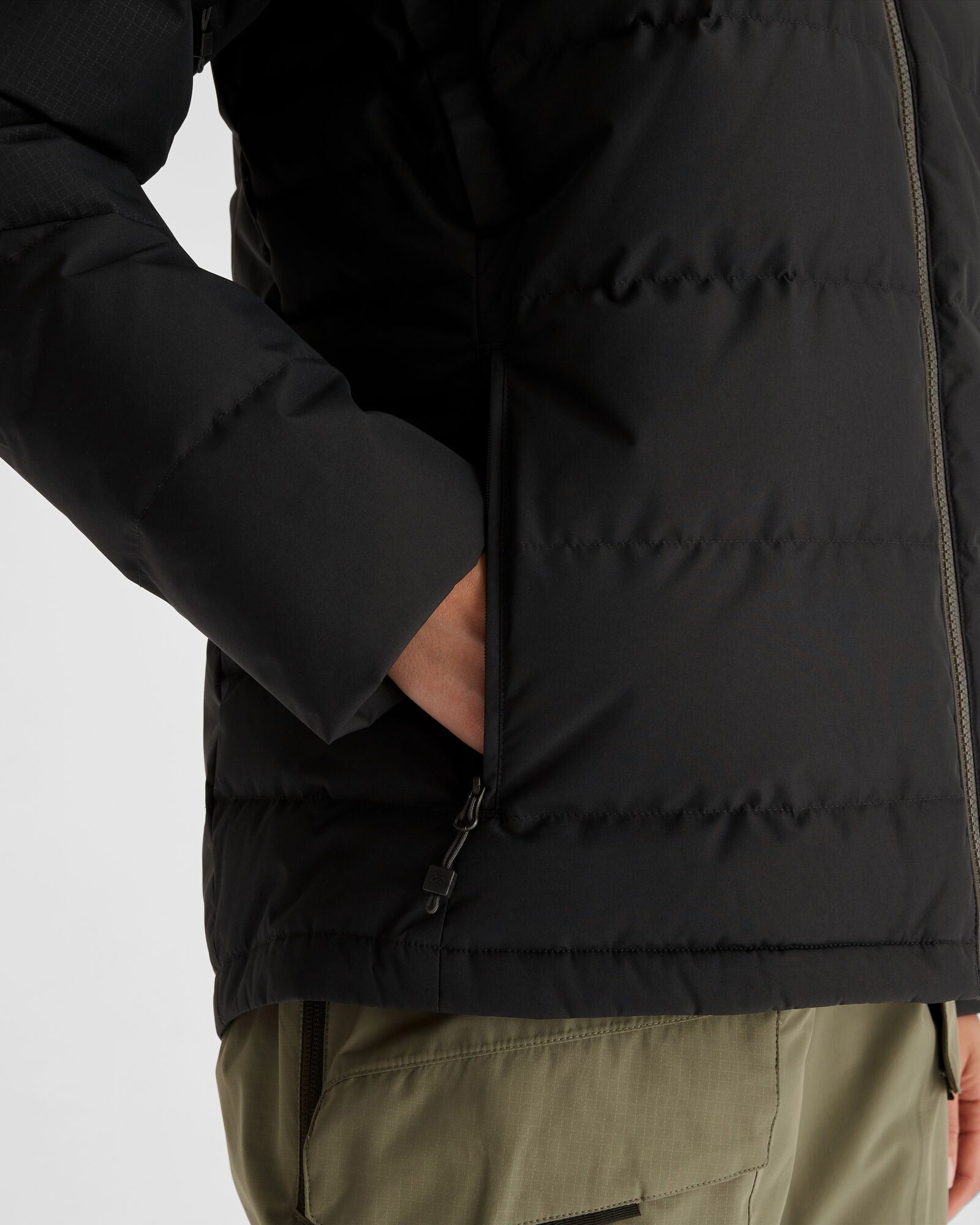 Women's PWDR Days Down Snow Jacket - Waterproof Winter Coat with Hood, Lightweight Warm Puffer Jacket for Skiing & Snowboarding (Black Stingray) - Perfect for Cold Weather Outdoor Activities