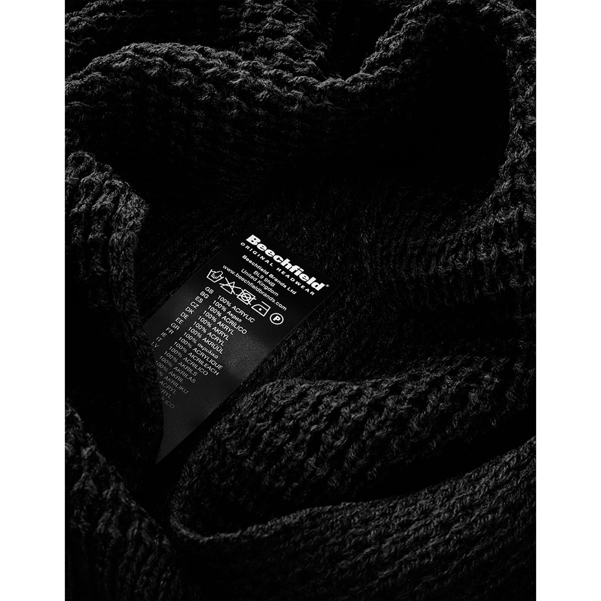 Beechfield B424 Classic Waffle Knit Scarf - Warm Winter Neck Warmer for Men & Women - Perfect for Outdoor Activities, Hiking, and Cold Weather Fashion