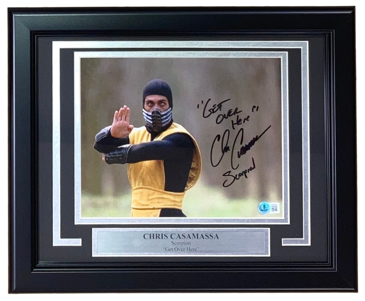 Chris Casamassa Autographed 8x10 Mortal Kombat Photo - Scorpion 
