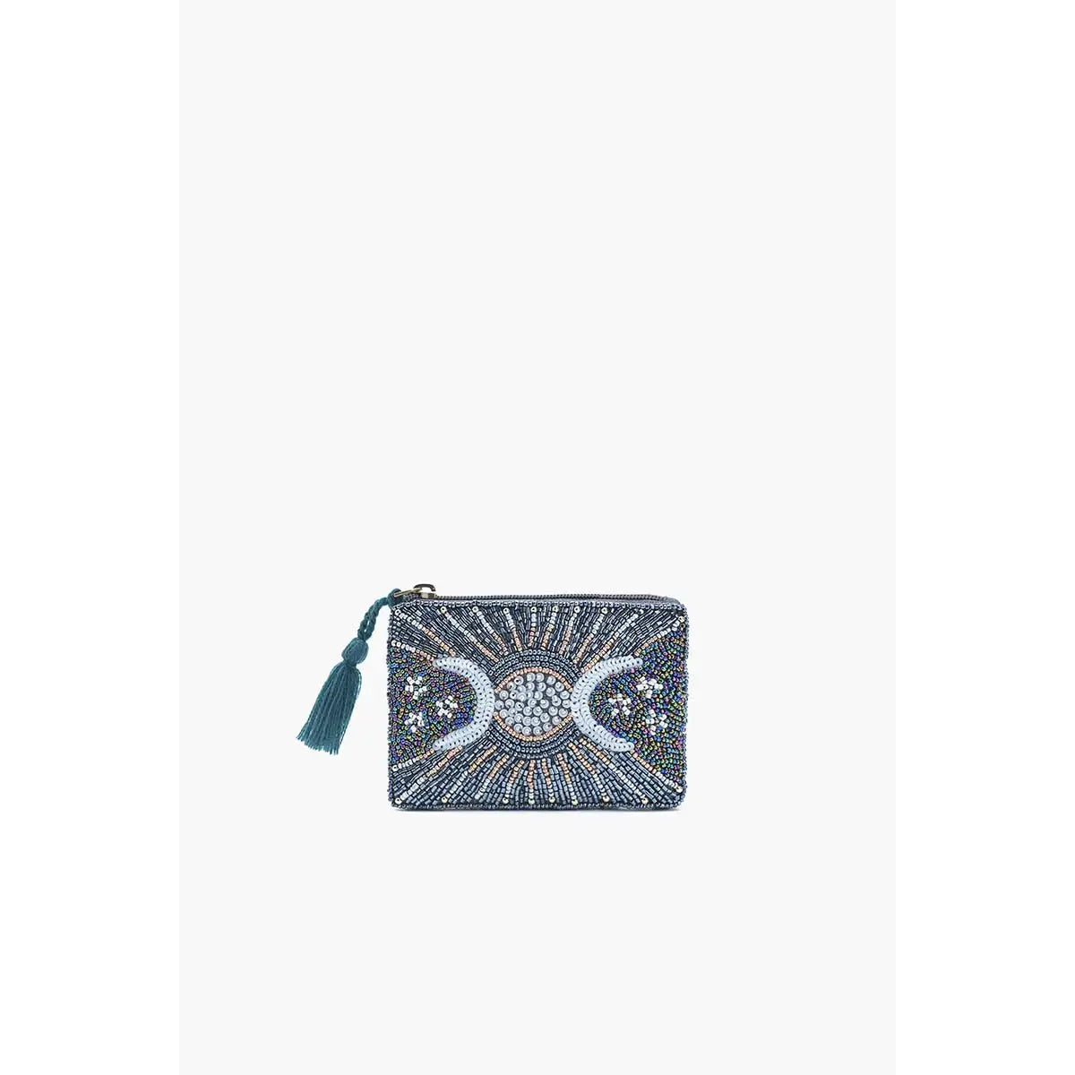 Celestial Embellished Mini Pouches for Women - Small Glittery Crossbody Bags for Parties, Travel & Everyday Use | Trendy Starry Night Design Fashion Accessory