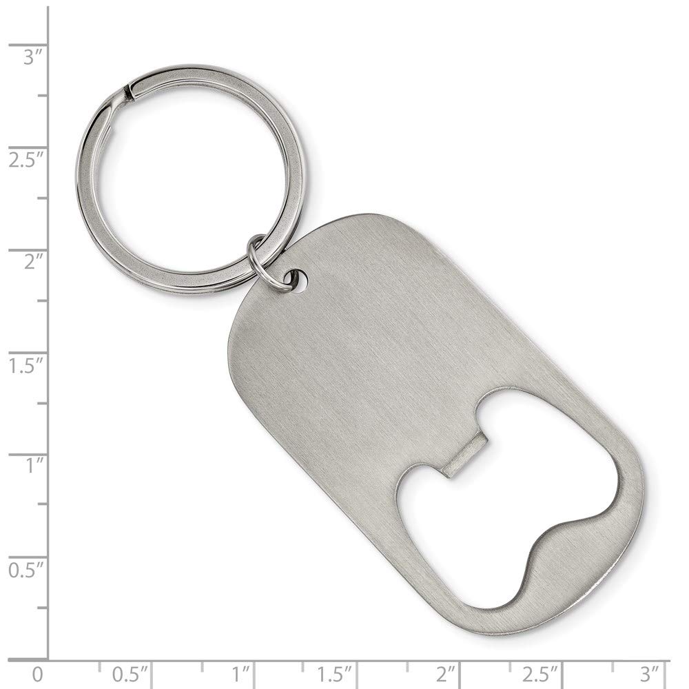 Premium Stainless Steel Bottle Opener Keychain for Men - Brushed Metal Multi-Tool with Carabiner Clip | Durable & Functional Gift for Dad, Boyfriend, Husband | Perfect for Camping, BBQ, Travel & Everyday Carry