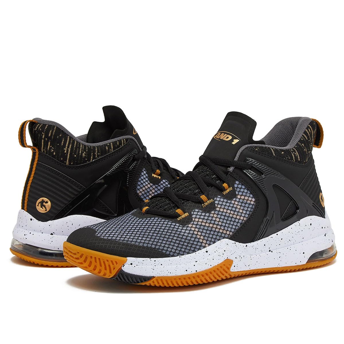 AND1 Turnaround Men's Basketball Shoes - Indoor & Outdoor Court Sneakers for Street Play