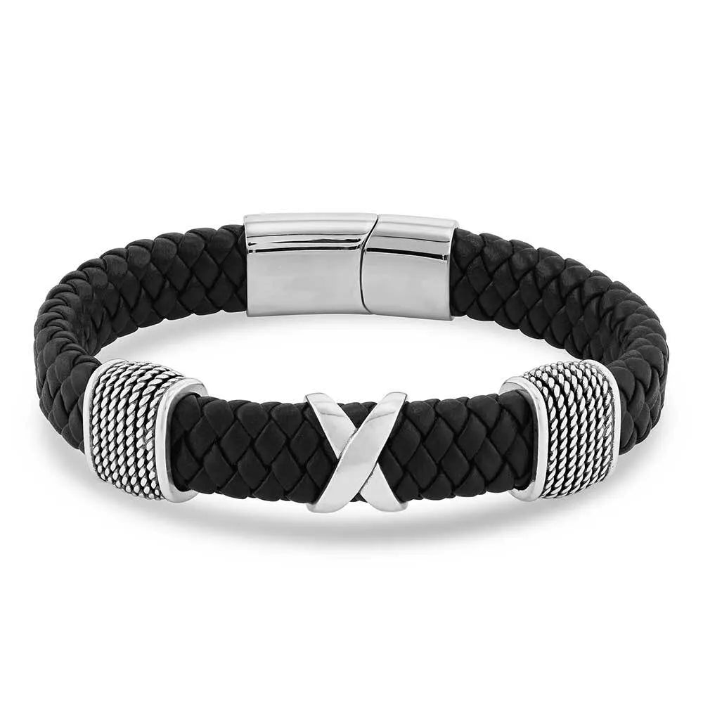 Strength Multiplied Leather Bracelet for Men - Durable & Stylish Handmade Bracelet for Fitness, Gym, and Everyday Wear