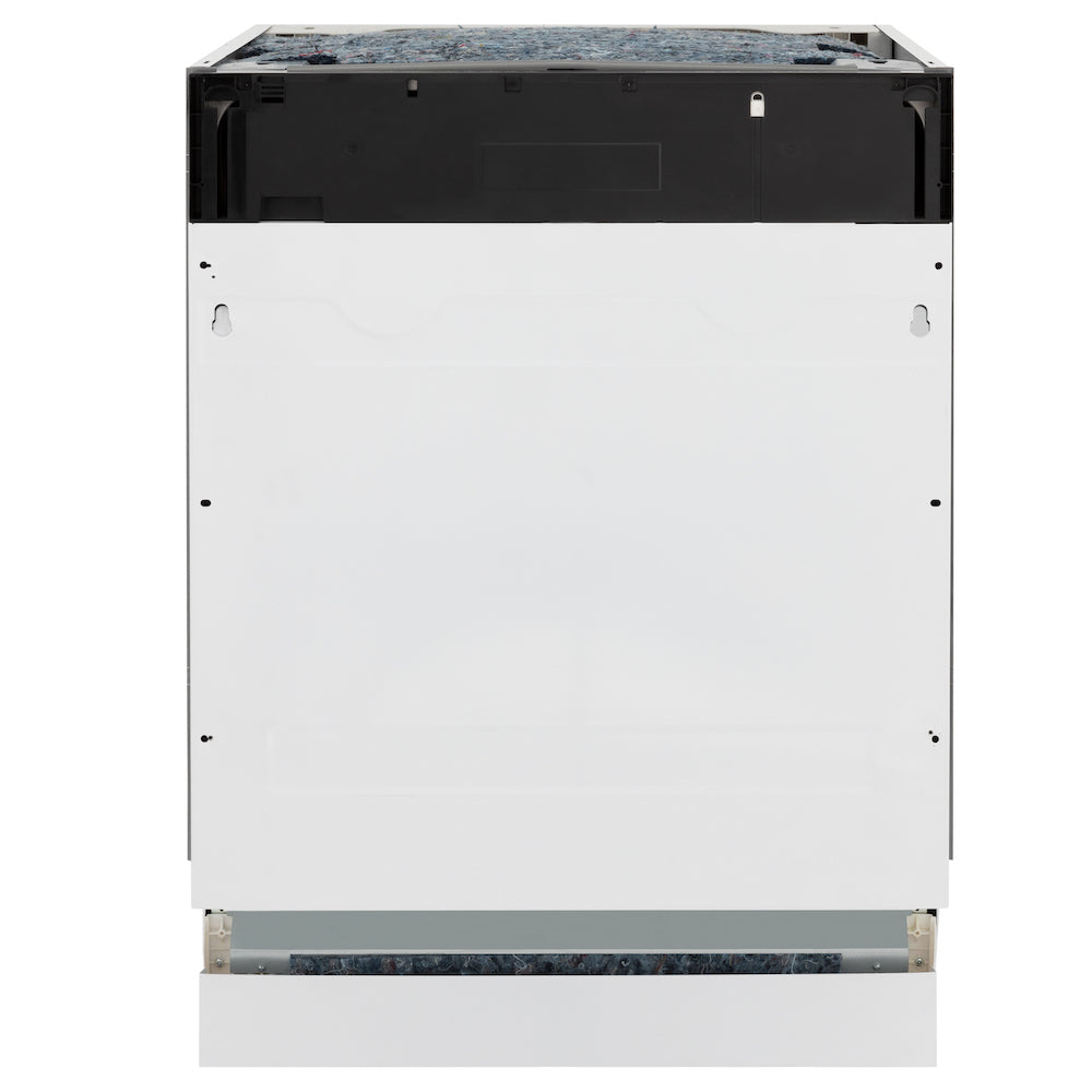 ZLINE Autograph Edition 24 Inch Built-In Dishwasher - Tallac Series with 3rd Rack, Top Controls & Tall Tub - Custom Panel Ready Matte Black Handle (51dBa) - Perfect for Modern Kitchens & Open Concept Homes