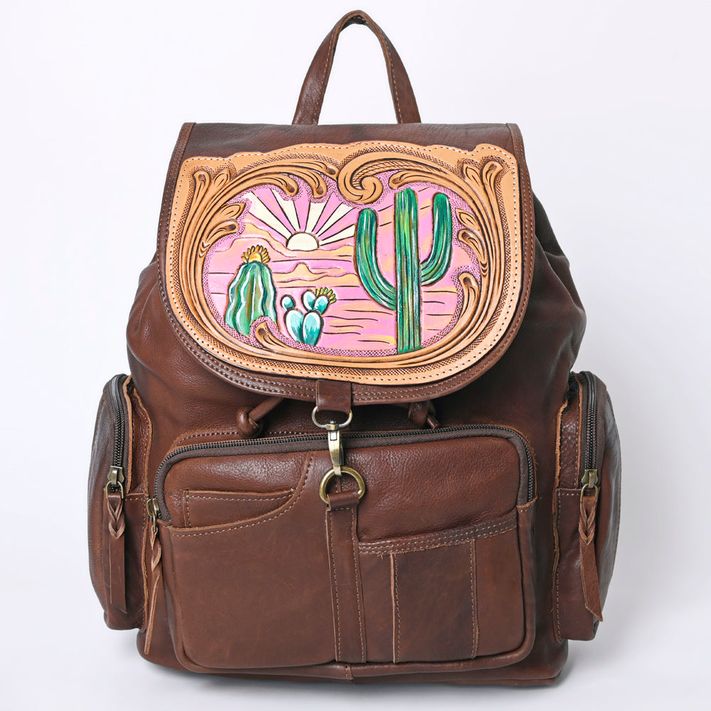 ADBGM344 American Darling Genuine Leather Women's Western Handbag - Hand Tooled Cowhide Purse for Casual Outings & Country Events