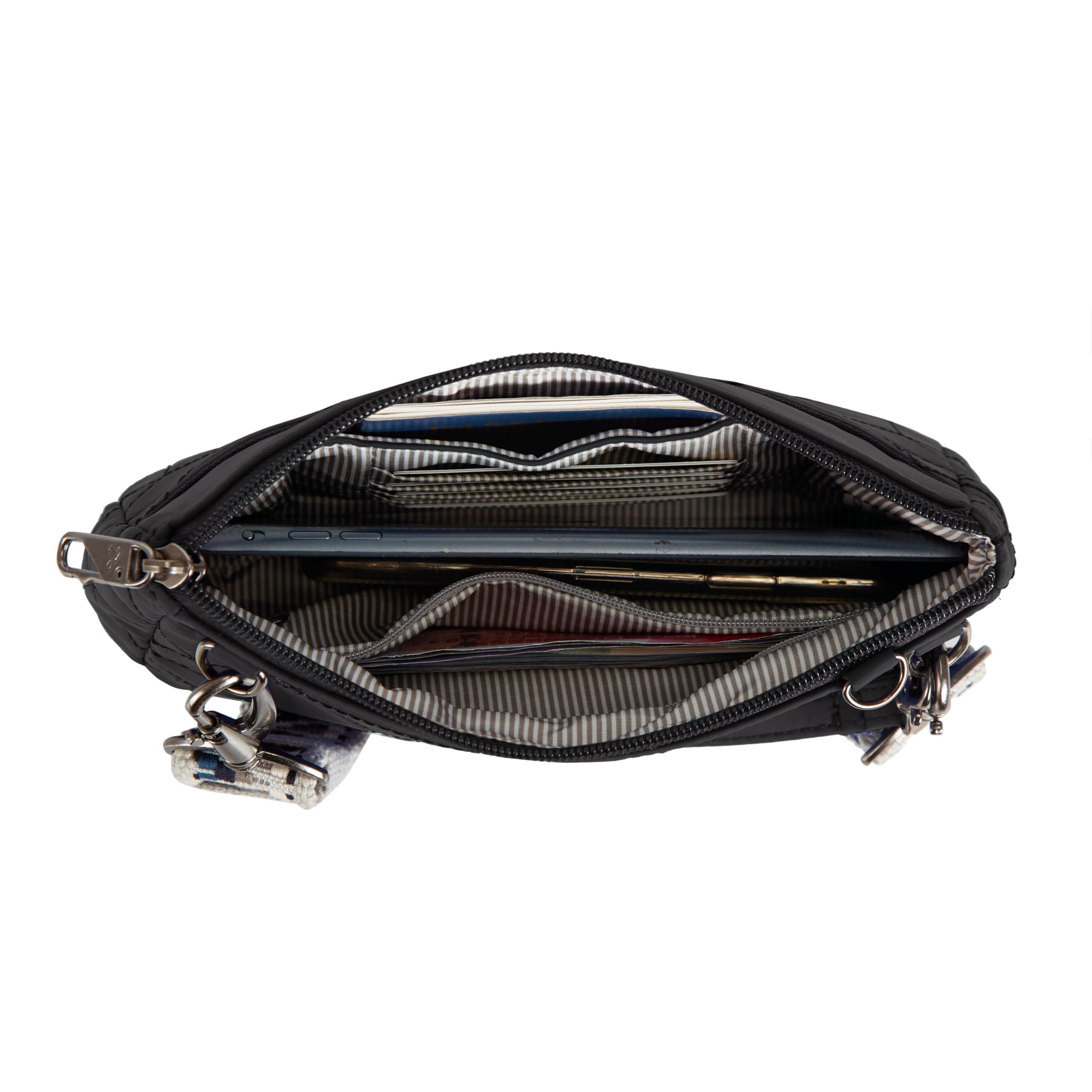 Travelon Anti-Theft Boho Clutch Crossbody Bag for Women - Secure RFID Blocking Purse with Adjustable Strap - Perfect for Travel, Shopping & Daily Use