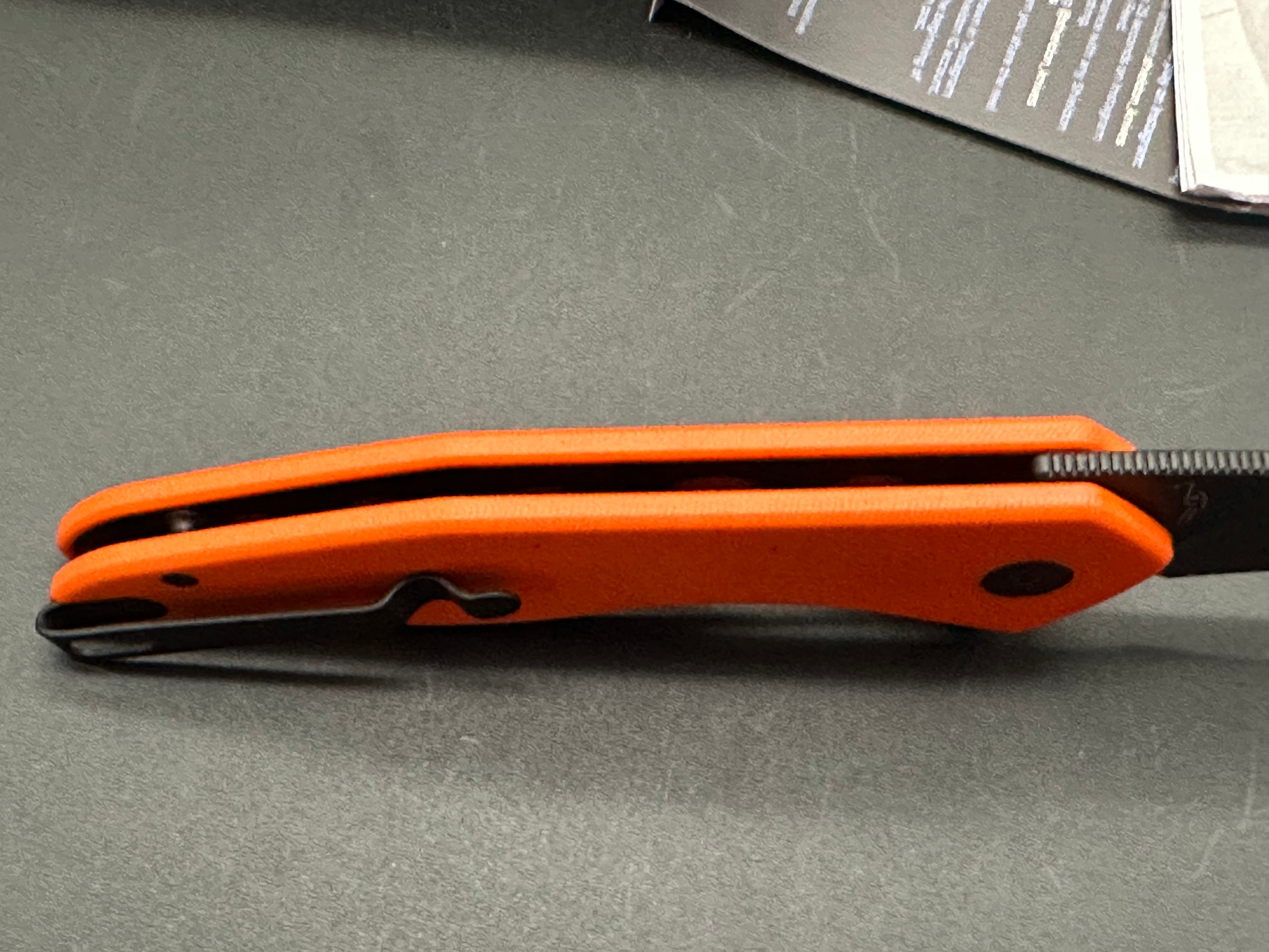SHIELDON VIPER TANGERINE G10 Handle Folding Knife - 154CM Stainless Steel Blade - EDC Pocket Knife for Camping, Hiking & Outdoor Survival
