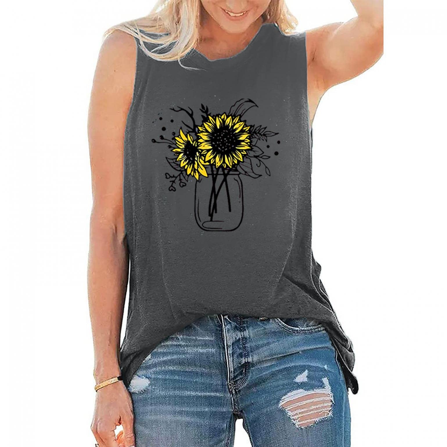 Women's Summer Tank Tops - Breathable Sleeveless Crewneck Casual & Dressy Basic Shirts for Work, Travel & Everyday Wear