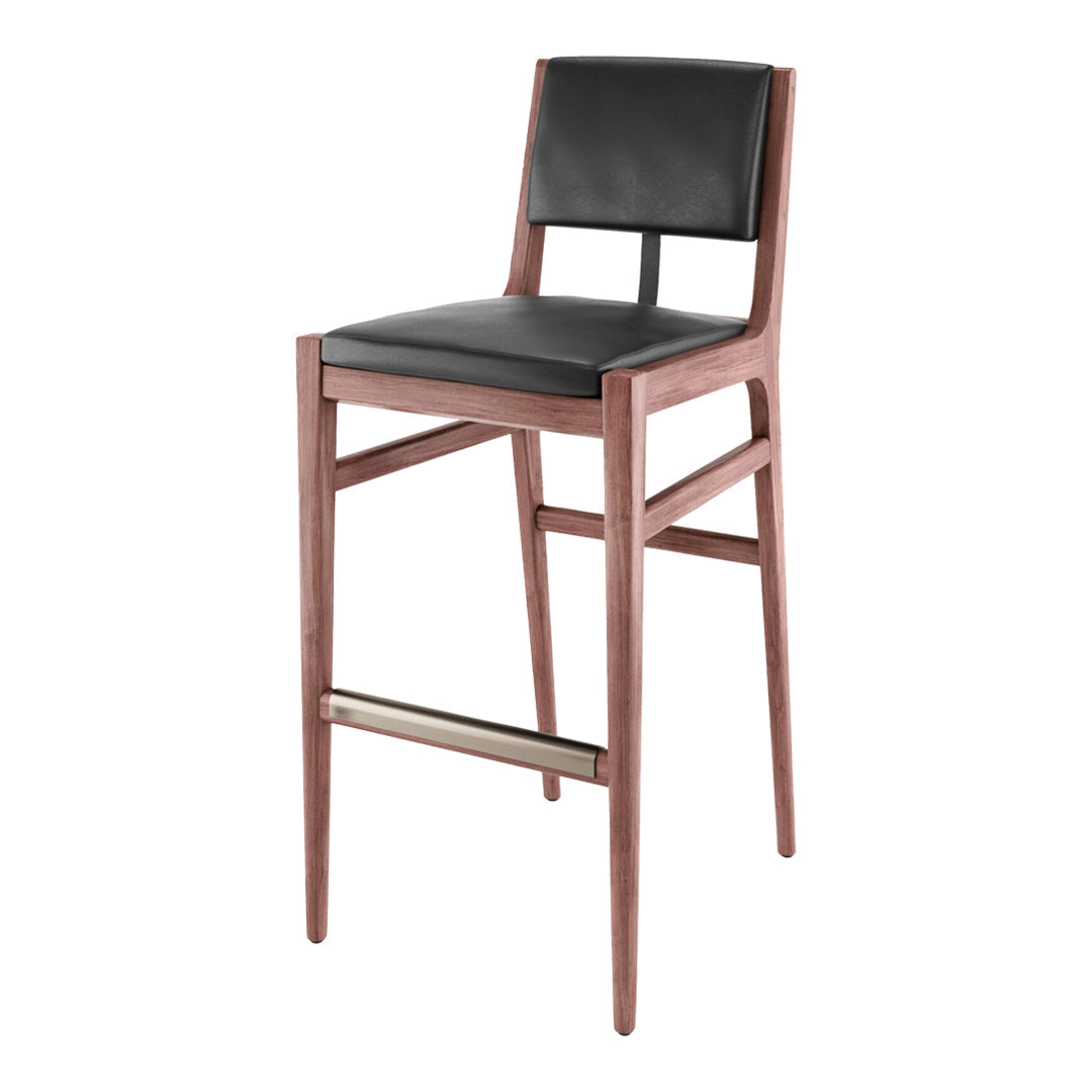 William Gray Hugo Bar Stool by Stellar Works - Modern Kitchen & Dining Counter Height Stool for Home, Cafe, and Restaurant Use