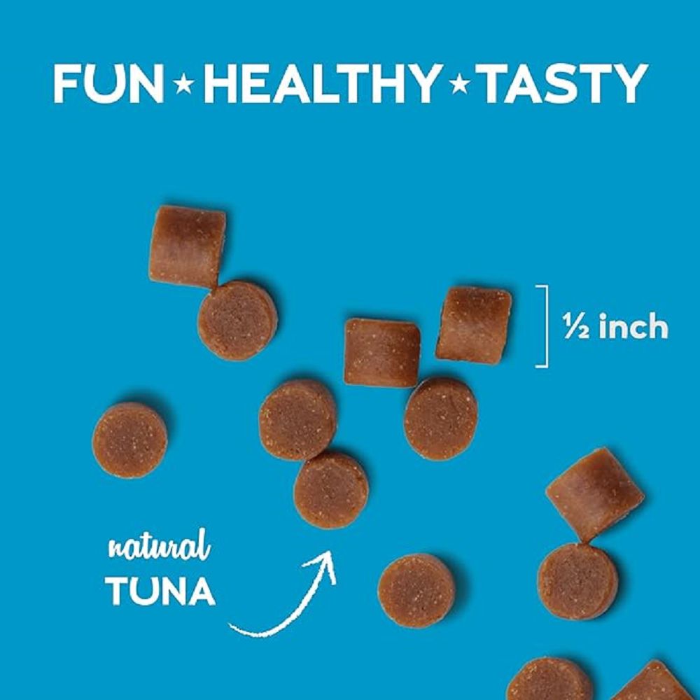 Grain Free Tuna Cat Treats for Healthy Skin & Coat - Buddy Biscuits Natural Soft Baked Cat Snacks - Perfect for Training, Rewards & Bonding with Your Feline Friend