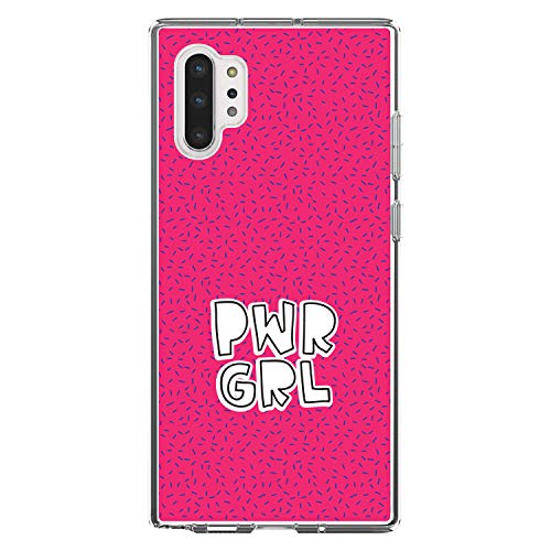 Girl Power - PWR GRL - Pink Background On Clear Case