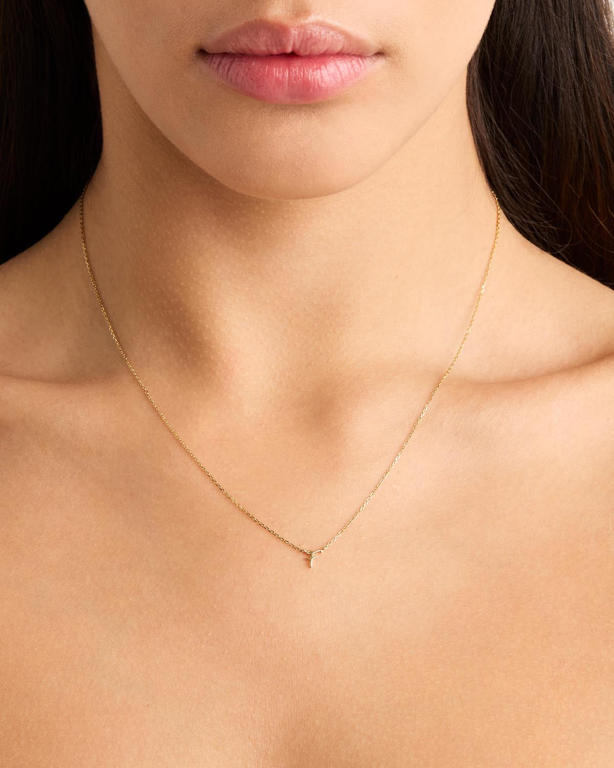 14K Solid Gold Love Letter Necklace for Women - Personalized Romantic Jewelry Gift for Her - Perfect for Anniversaries, Valentine's Day & Special Occasions