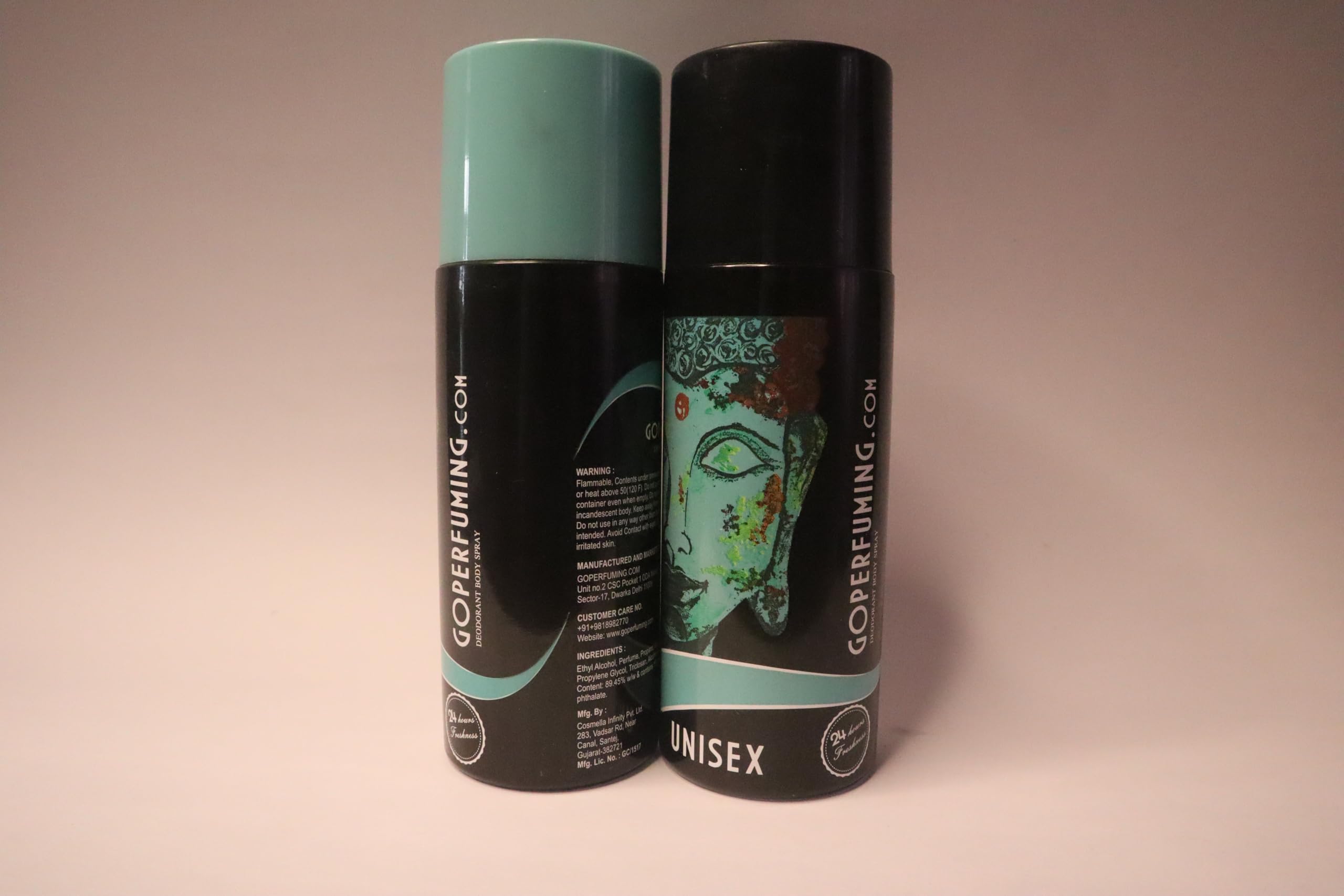GoPerfuming Soothing & Refreshing Body Spray for Men & Women - 150ml (Pack of 2) | Long-Lasting Fragrance | Gym, Office & Daily Use