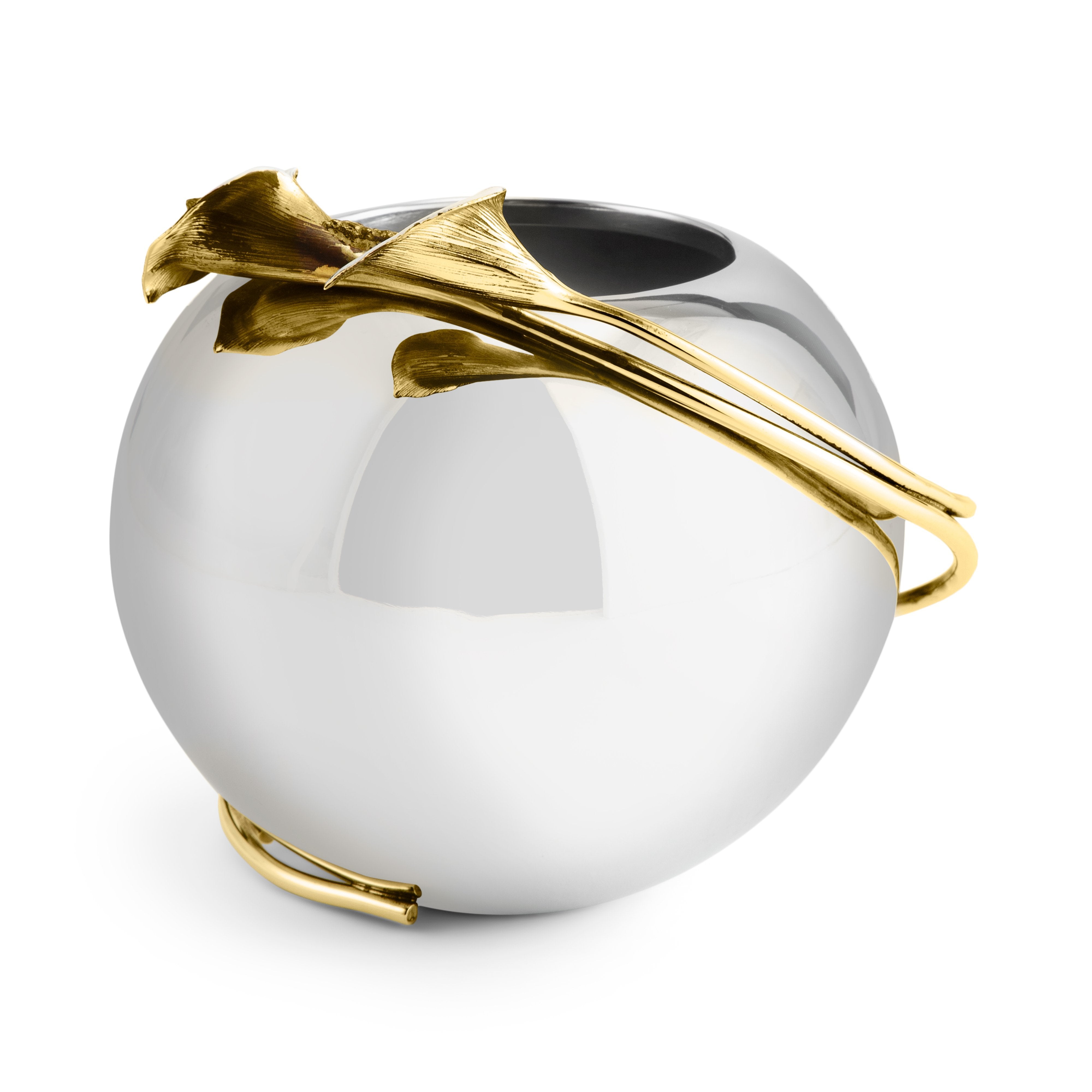 Elegant Calla Lily Rose Bowl Vase for Wedding Centerpieces, Home Decor & Floral Arrangements - Perfect for Dining Table, Living Room & Special Events