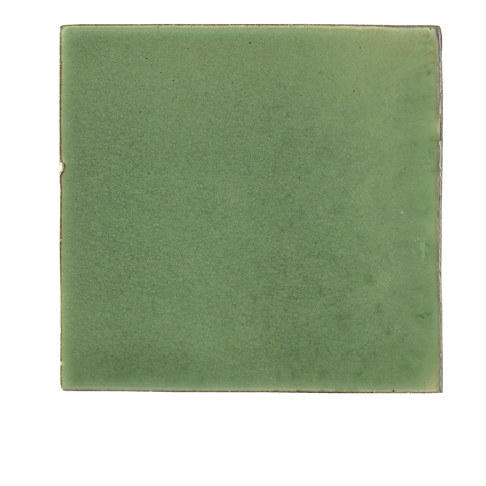 Havana Emerald Green 150x150mm Handmade Zellige Glossy Ceramic Tile - Perfect for Kitchen Backsplash, Bathroom Walls & Mediterranean Style Decor