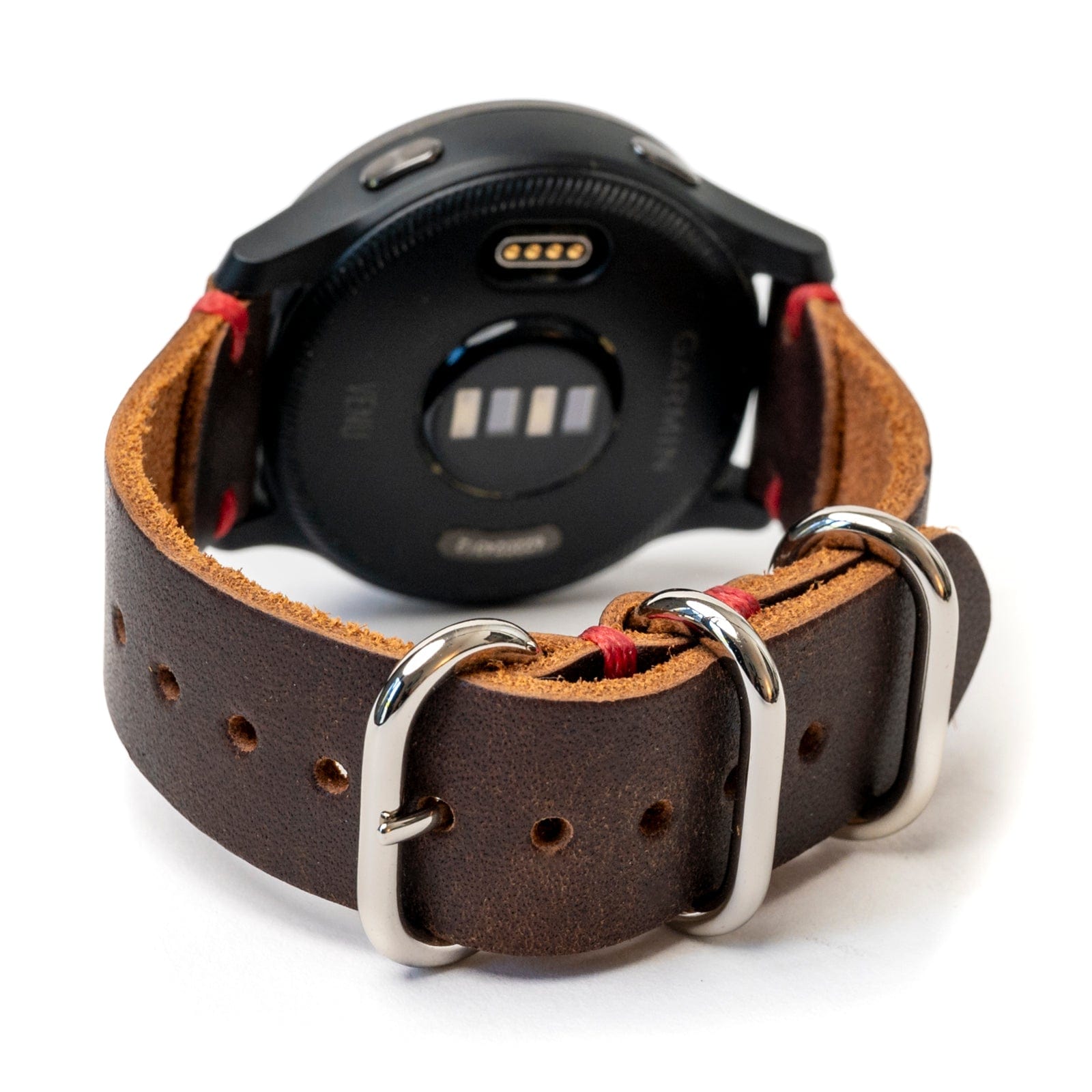 Premium Genuine Leather Replacement Watch Band for Garmin Smartwatches - Comfortable & Durable Strap for Fenix, Forerunner, Vivoactive Series - Perfect for Workouts, Running & Everyday Wear