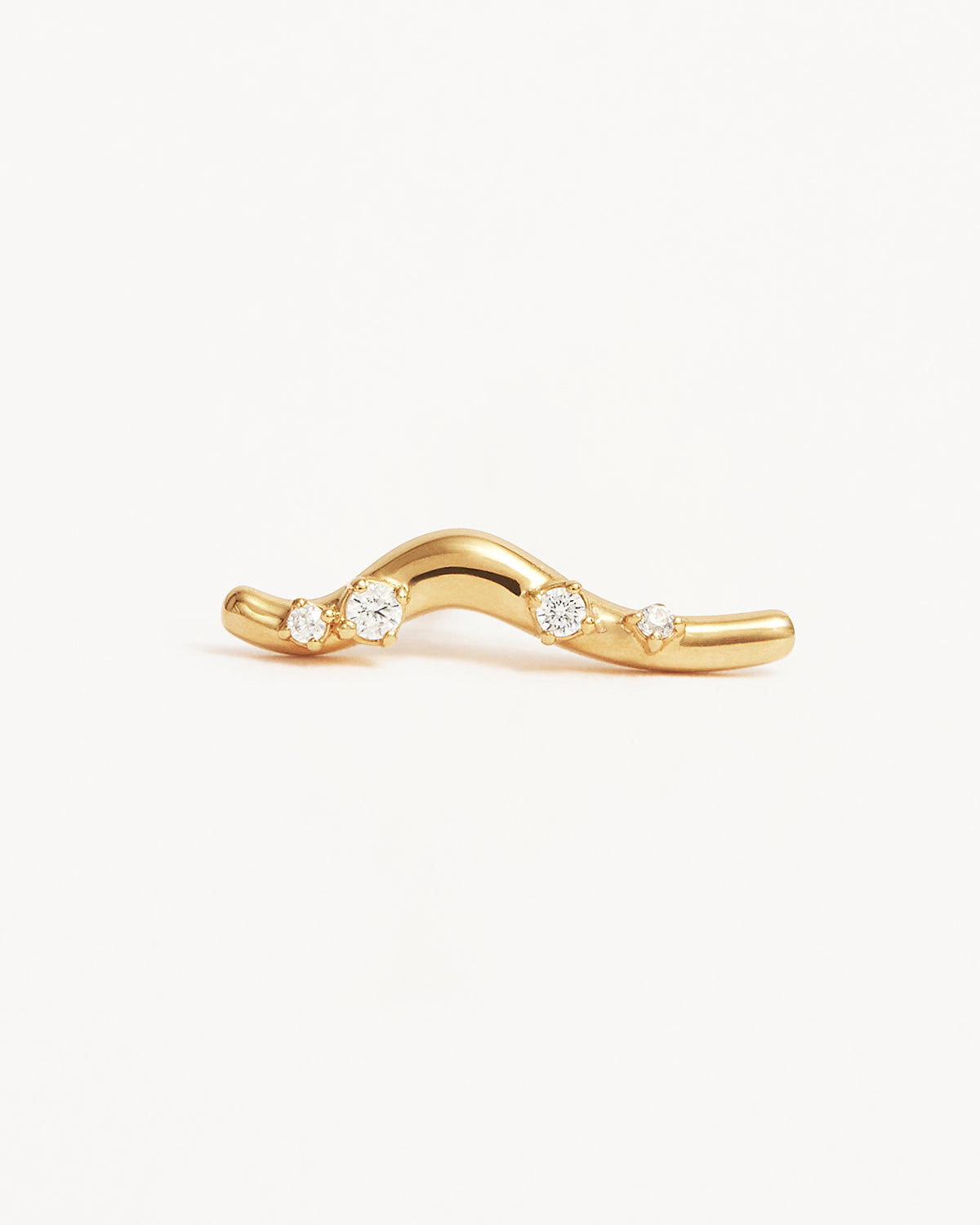 18K Gold Vermeil Chasing Tides Earrings for Women - Elegant Wave Design Dangle Earrings - Perfect for Beach Weddings, Date Nights & Special Occasions