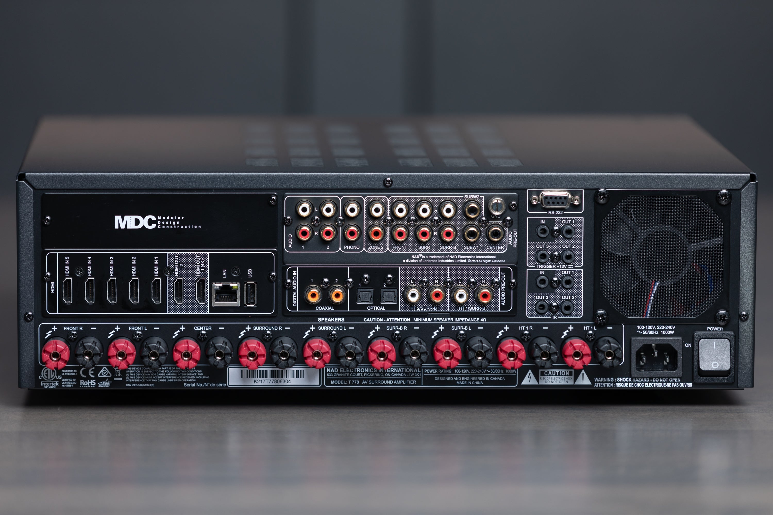 NAD T778 7.2-Channel AV Receiver - Premium Home Theater Sound System for Movies, Music & Gaming | Perfect for Living Rooms, Home Theaters & Entertainment Spaces