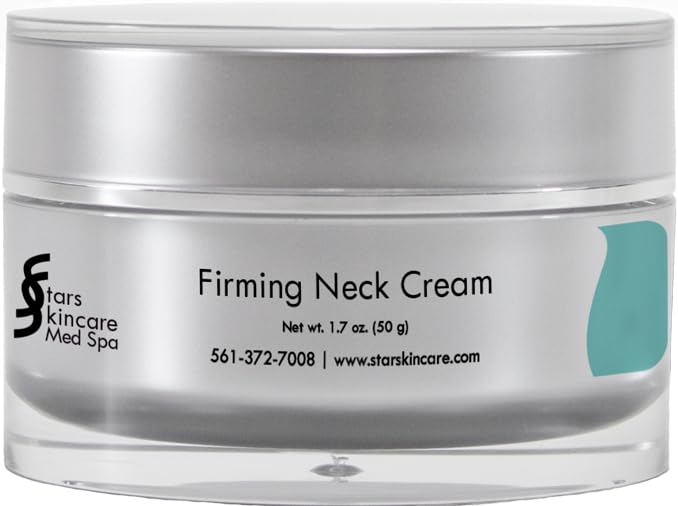 Stars Skincare Triple Firming Neck Cream - Advanced Peptide Formula for Neck, Décolleté & Jawline Lift - Tightening & Firming Cream for Double Chin - Perfect for Nighttime Skincare Routine & Anti-Aging Care
