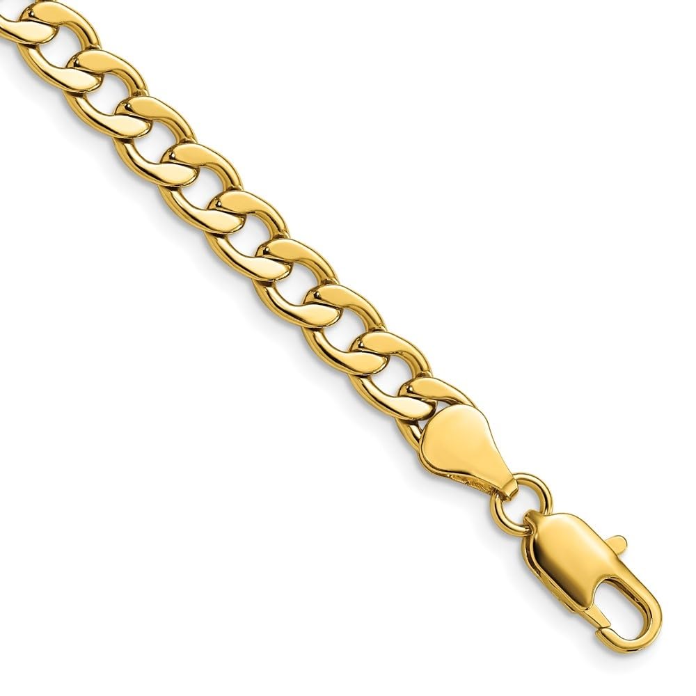 **Kelly Waters 5.5mm Gold-Plated Curb Chain Necklace – Elegant Gift for Mother’s Day, Birthday, Anniversary & Special Occasions**