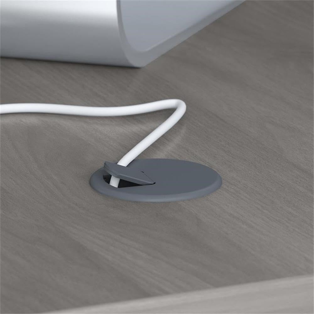 Bush Business Furniture Echo 72W Modern Gray Computer Desk - Home Office Desk for Work, Study & Gaming - Durable Writing Desk with Spacious Work Surface