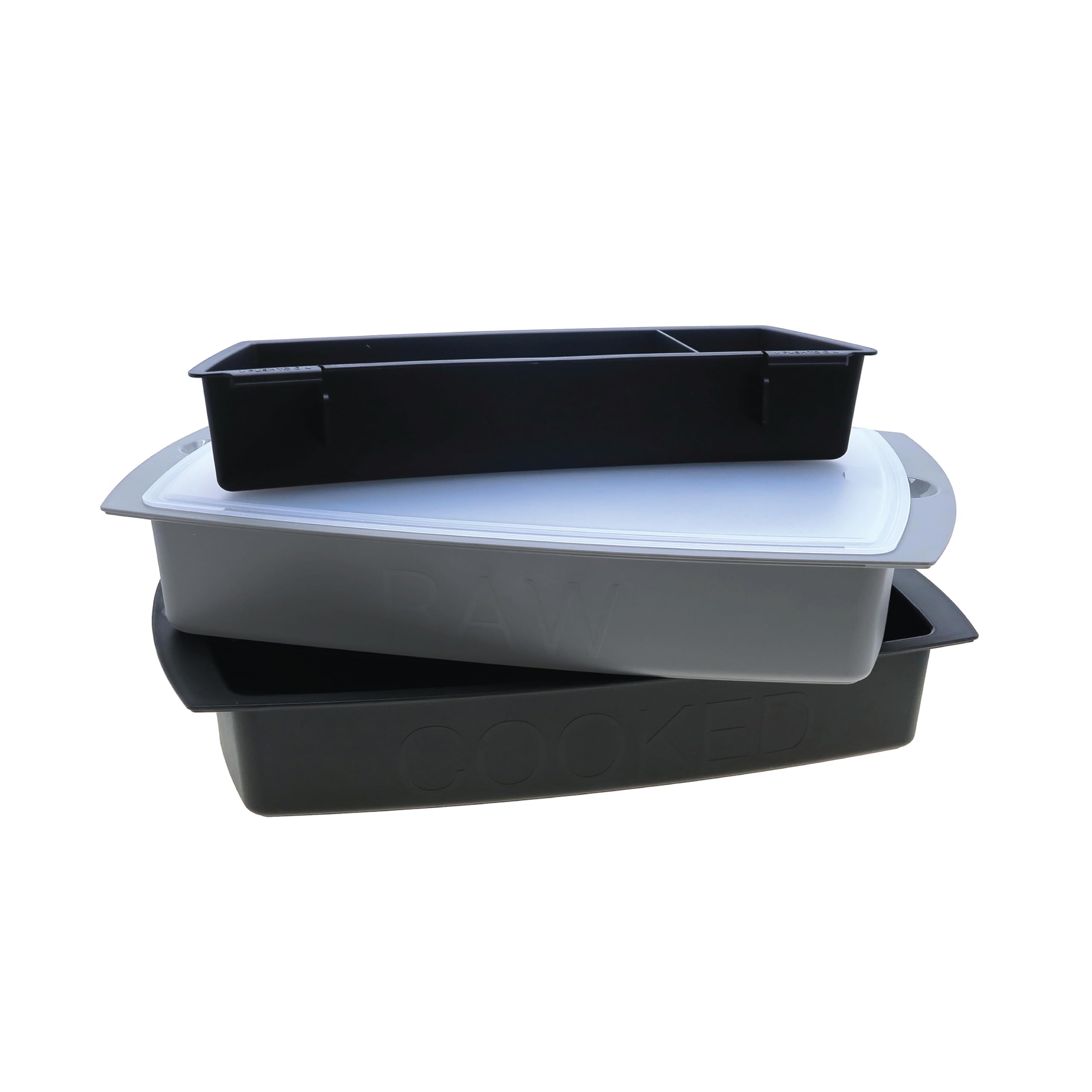Charcoal Companion Grill Station - Complete BBQ Tray Set with Raw & Cooked Food Trays, Accessory Caddy | Safe & Convenient Outdoor Grilling for Backyard, Camping & Picnics