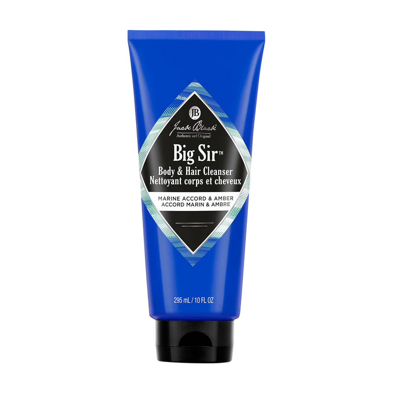 Big Sir Body and Hair Cleanser with Marine Accord & Amber - Gentle Hydrating Wash for Men, Perfect for Gym, Travel & Daily Use