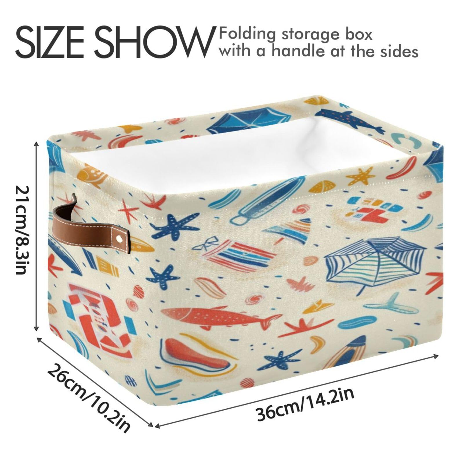 Large Fabric Storage Bins with Handles - Collapsible Organizer for Closet, Shelves & Home | Perfect for Clothes, Toys & Kids' Room Decor