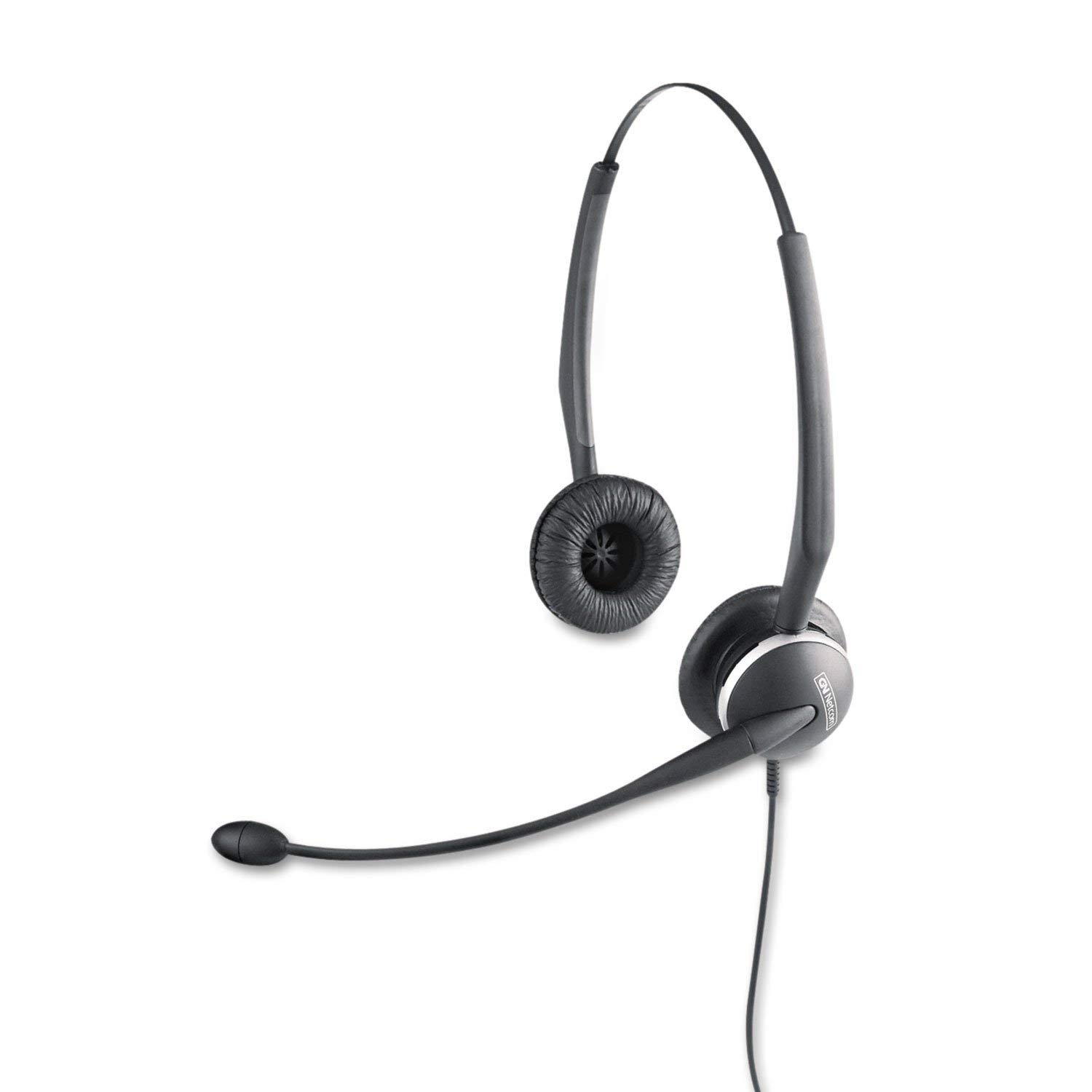 GN 2125 Binaural Over-the-Head Telephone Headset with Noise Canceling Microphone - Comfortable Office Headset for Call Centers, Customer Service & Remote Work