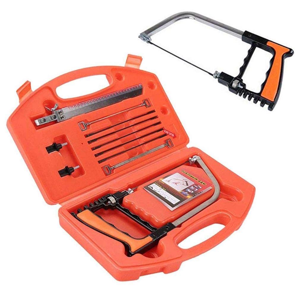 12-Piece Multifunctional Handsaw Set - Hacksaw, Coping Saw, Bow Saw for Wood, Metal, Plastic & Tile Cutting - Perfect for DIY Projects, Camping, Hunting & Garden Pruning