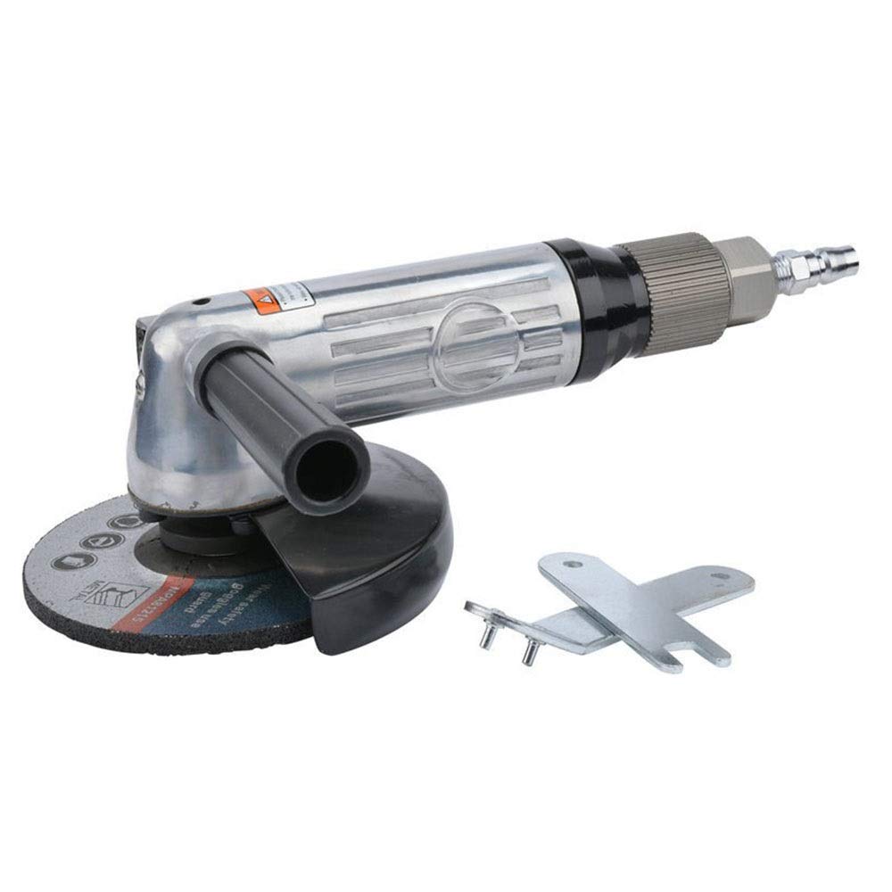 5-Inch Pneumatic Angle Grinder for Resin Sanding - 125mm Handheld Air Grinder Tool Kit with Punch Set | Perfect for Woodworking, Metal Polishing & DIY Craft Projects