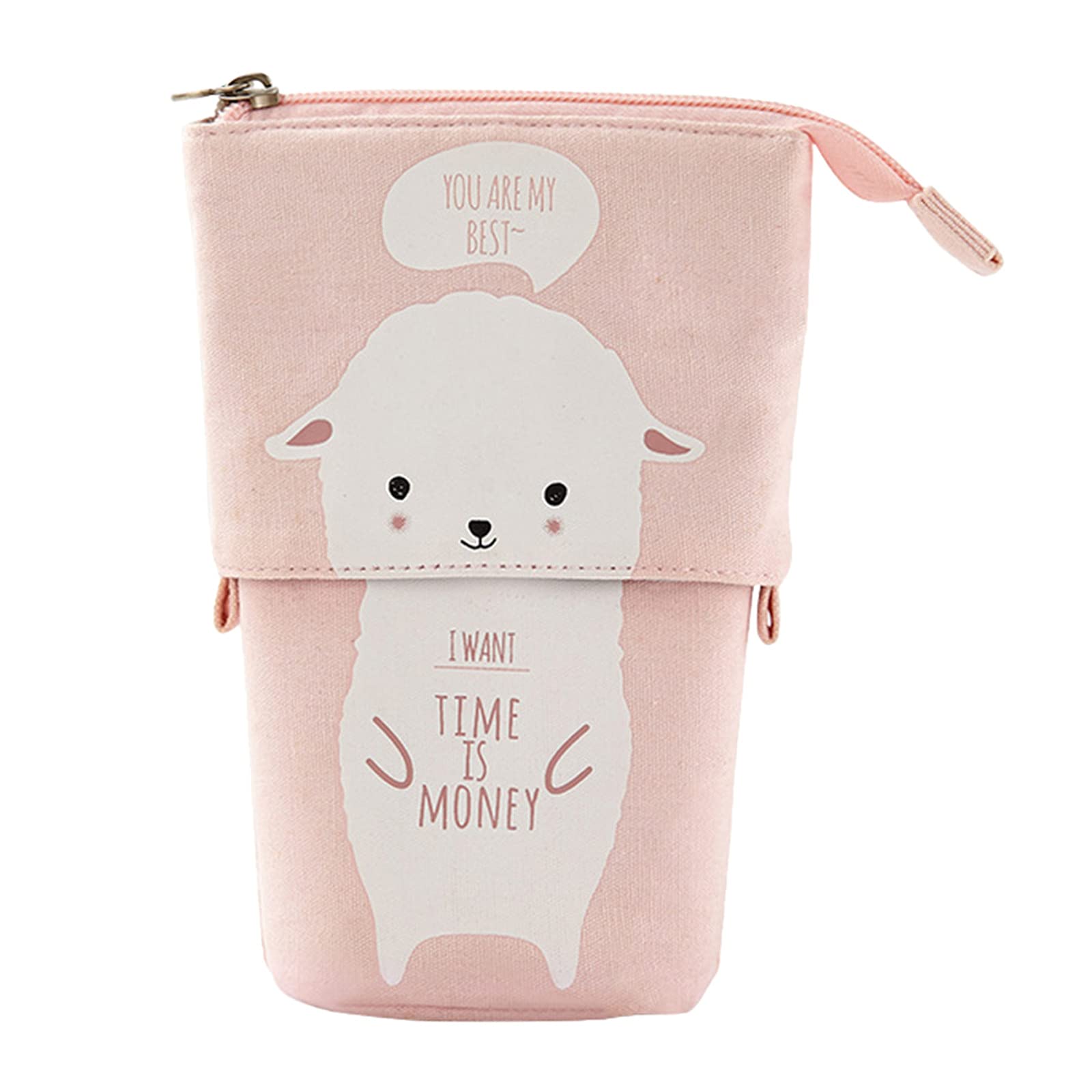 Cartoon Cute Telescopic Pencil Case - Expandable Stationery Storage Box for School, Office & Travel (AD8) - Perfect for Students, Artists & Professionals Organizing Pens, Markers & Art Supplies